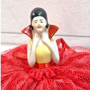 Antique German Half Doll 1920s Flapper Snow White - Picture 1 of 7