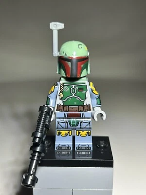 LEGO Boba Fett Minifigure 75396 75369 Star Wars Sarlacc Pit Bounty Hunter NEW - Image 1 of 4