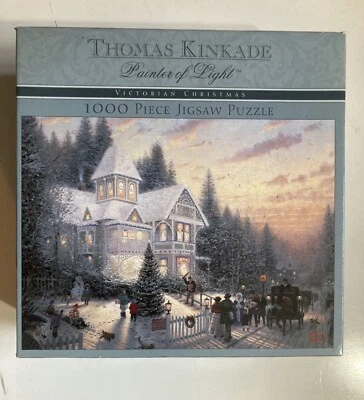 THOMAS KINKADE 100 Piezas Puzzle NAVIDAD VICTORIANA Pintor de Luz NUEVO Precintado Foto 1 de 3