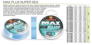 Trabucco MAX  SUPER SEA 0,18 mm 150 mt kg 3,200 super soft filo pesca azzurro - Foto 1 di 1