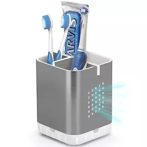 Toothbrush Holder Toothpaste Organizer Drainage For Bathroom Vanity Detachable A - Picture 1 of 6