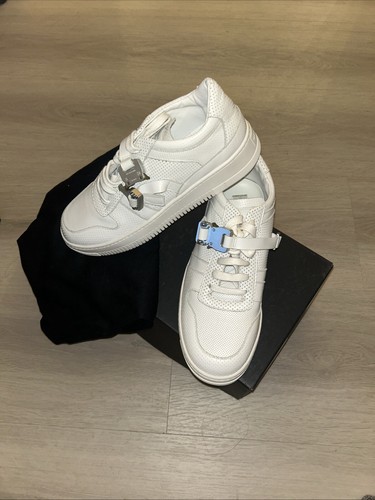 1017 ALYX STUDIO 9SM Fibbia Low Top Trainer MAI INDOSSATO taglia 40 euro US MEN 9 5 US