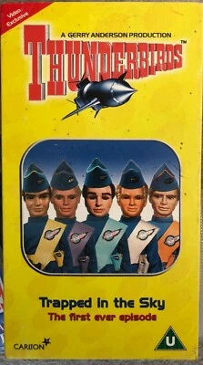 Trapped in the sky Thunderbirds VHS video Carlton Gerry Anderson Daily Mirror - Image 1 of 2