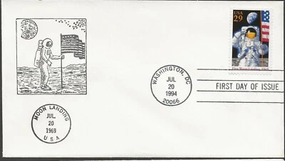 1994 Apollo XI 25th Anniversary FDC 12 - Image 1 of 2