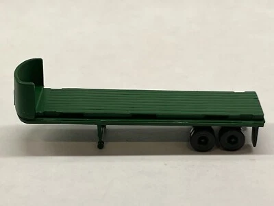 CMW Mini-Metals Semi Tractor Truck Flatbed Trailer Undecorated Green N-Scale - Image 1 of 4