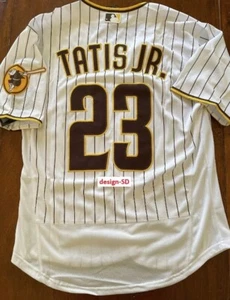 NEW FERNANDO TATIS JR. SAN DIEGO PADRES STITCHED JERSEY WHITE S M L XL PS patch - Picture 1 of 5