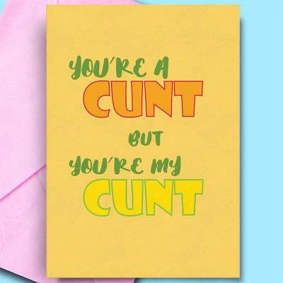 FAT FLAMINGOS Bday Cards For Boyfriend Friend Dad Bestfriend Comedy Fun Cheeky Rude