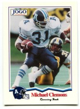 1994 Jogo CFL Mike Pinball Clemons Card #45 Toronto Argonauts William and Mary
