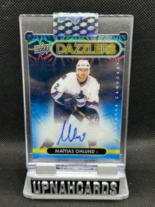 2024-25 Taglio Trasparente Hockey Matthias Ohlund Abbaglianti su Scheda Auto SP - Foto 1 di 2