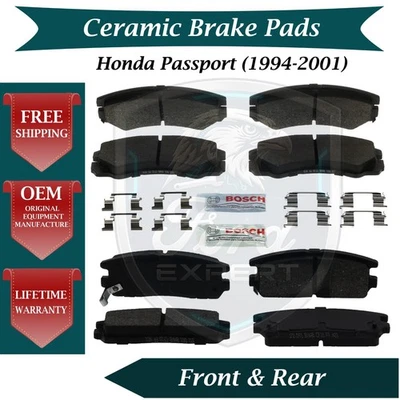 Kit de pastillas de freno delanteras y traseras de cerámica Bosch OEM para Honda Passport 1994-2001 Foto 1 de 4