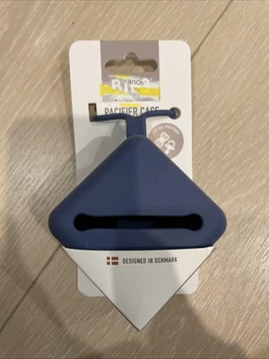 Estuche de silicona para chupetes BIBS - Se adapta a todos los chupetes - Azul Foto 1 de 2