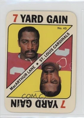 1971 Topps Game Cards MacArthur Lane #45 Rookie RC - Image 1 of 2