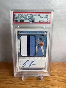 2019 Panini National Treasures Cameron Johnson Auto Patch /99 BGS 8.5 UNC - Picture 1 of 2