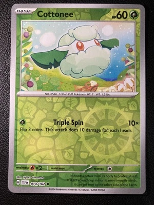 Cottonee 014/162 SV05: Temporal Forces Reverse Holo - Image 1 of 2