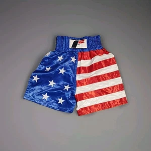 Bauli da boxe sportivi da combattimento bandiera americana stelle e righe USA pantaloncini patriottici - Foto 1 di 7