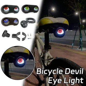 LED Motorrad Fahrrad Fahren Hilfs Devil Eye Licht starke Ausdauer USB - Picture 1 of 10