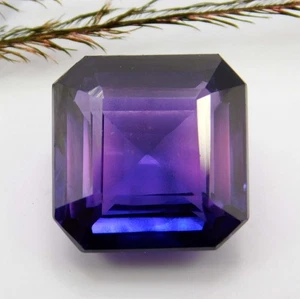 Zertifizierter 10,50 ct natürlicher lila & blauvioletter Saphir-Asscher-Schliff lose Edelsteine - Bild 1 von 7