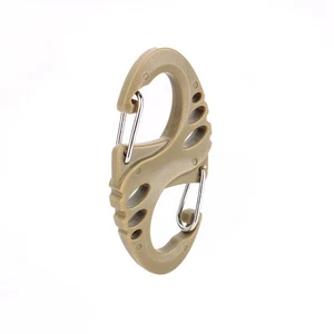 Climbing Hook S Type Carabiner Dual Buckle Keychain Mini Carabiner Buckle - Picture 1 of 7
