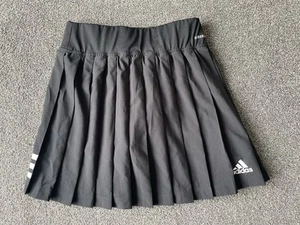 Adidas Pleated Skort Tennis Golf Sports Skirt Built In Shorts Black UK XS(4-6) - Picture 1 of 10
