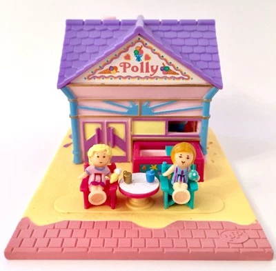 Vintage 90s Polly Pocket Rare 100% Complete Colour Variation Polly’s Beach Cafe - Image 1 of 4