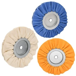 3PCS 8" Airway Buffing Wheel(1 pcs White/1 pcs Orange/1 pcs Blue),5/8" Arbor ... - Picture 1 of 7