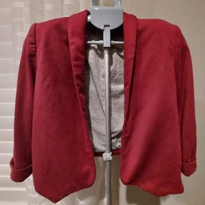 Unbranded Blazer Jacket Women's Small Fuschia Petite Poly Cotton Lined  - Picture 1 of 7