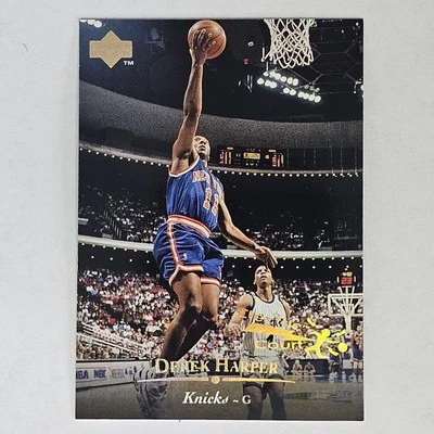 1995-96 Upper Deck Electric Court Gold #83 Derek Harper New York Knicks - Image 1 of 2