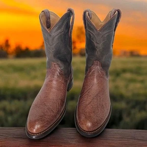 Tecovas The Wade in Russet Botas Vaqueras Avestruz Suave Para Hombre - Talla 7 D - Imagen 1 de 8