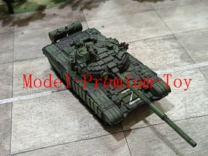 3D printed 1/72 Russian t72b1 tank Finished product model Green coating - Picture 1 of 7