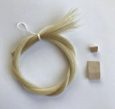 加厚蝴蝶结发 - 大提琴蝴蝶结即用插头和楔形套件 - 未漂白,29.5 — 第 1/4 张图片