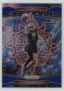 2024 Panini Prizm WNBA Fireworks Blue Prizm /49 DiJonai Carrington #5 - Picture 1 of 3