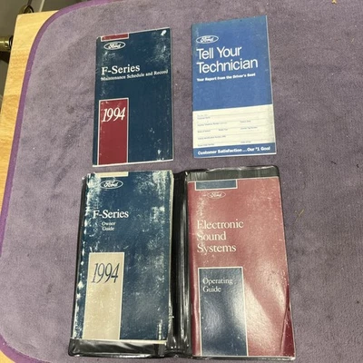 1994 FORD F-SERIES F150 F250 F350 OWNERS MANUAL WITH CASE OEM - Image 1 of 4
