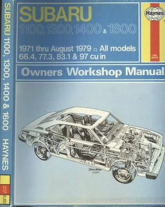 Subaru Owners Workshop Manual, 1971 thru August 1979, All Models by J.H. Haynes - Picture 1 of 3