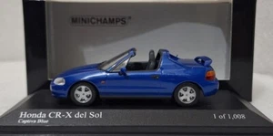 Honda CR-X del Sol 1993 Blue Met 1:43 Minichamps 400161931 EXTREMELY RARE!! - Picture 1 of 16