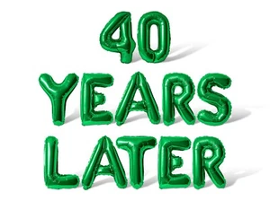 40 YEARS LATER Letter Balloon Banner - 40th Anniversary Party Supply Decorations - Picture 1 of 55