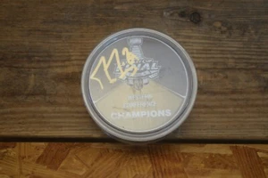Marc Fleury Firmado Vegas Golden Knights 2018 Western Conference Champions Puck - Imagen 1 de 3