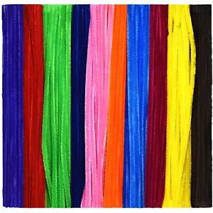 Multicolor Craft Pipe Cleaners Chenille Stems (200 Pieces) 10 Colors for DIY Cre - Picture 1 of 2