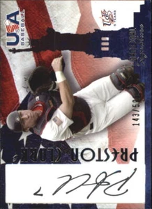 2006-07 USA Baseball Signatures Black #5 Preston Clark Auto /595 - NM-MT - Picture 1 of 2