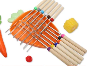 1-10Pcs Marshmallow Toasting Fork Marshmallow Stick Extendable Telescoping Stick - Picture 1 of 20