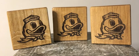 3 OREGON DUCK NCAA WOOD WALL PLAQUES BOTTLE OPENER SOLID WOOD 3.5” Mancave Cover