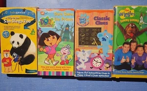 Kids VHS Lot Of 3 Wiggles Dora & Blues Clues PreSchool Elementary Videos - Picture 1 of 5