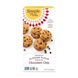 Simple Mills Cookies Crunchy Chocolate Chip 5.5 Oz - Picture 1 of 3