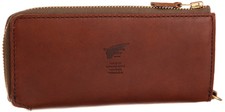 RED WING SHOES BOOTS LEATHER Long Wallet Purse 960-2401 Brown from Japan NEW