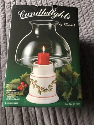 Candelabro Himark Navidad Huracán Base Cerámica Embalaje Original 1983 Foto 1 de 4