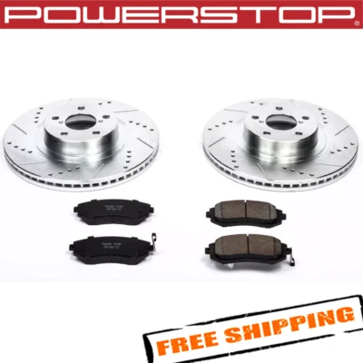 Kit de frenos deportivos Power Stop K3038 1 clic Z23 Evolution para 09-10 Subaru Impreza Foto 1 de 2