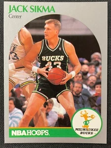 1990 NBA HOOPS JACK SIKMA Milwaukee Bucks CARD #183 - Foto 1 di 2