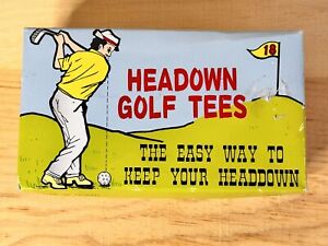 Vintage Headown Golf Tees Novelty Set