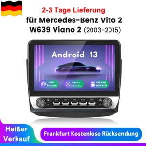 Für Benz Vito Viano W639 2003-2015 Android 13 Autoradio Carplay GPS Navi WIFI BT - Bild 1 von 19