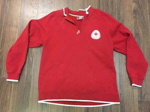 Canadian Olympic Team Pull Over Red Size Large 2006 - Picture 1 of 8