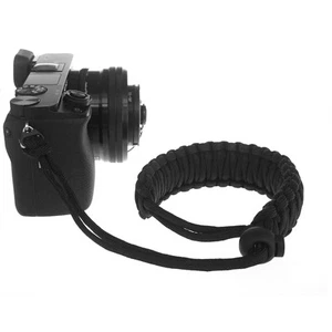 Braided 550 Paracord Adjustable Camera Wrist Strap Bracelet f DSLR SLR (Black) - Picture 1 of 7